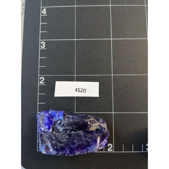 Cobalt Blue Multitone Translucent Slag Art Glass Cullet #4S20 - Picture 6 of 6